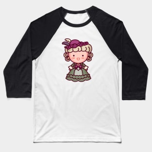 Kawaii Marie Antoinette Character Baseball T-Shirt